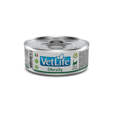 Farmina Vet Life Obesity Cat 85gr– Διαιτητική Τροφή για Μείωση του Υπερβολικού Σωματικού Βάρους